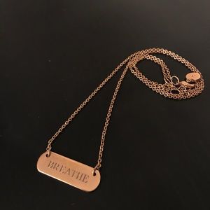 S&D Signature Rose Gold Bar Neclace